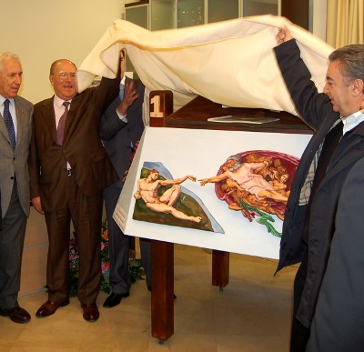 La Creazione di Adamo (riproduzione tridimensionale di un particolare della Cappella Sistina), Polo Tattile Multimediale di Catania, 20 febbraio 2010